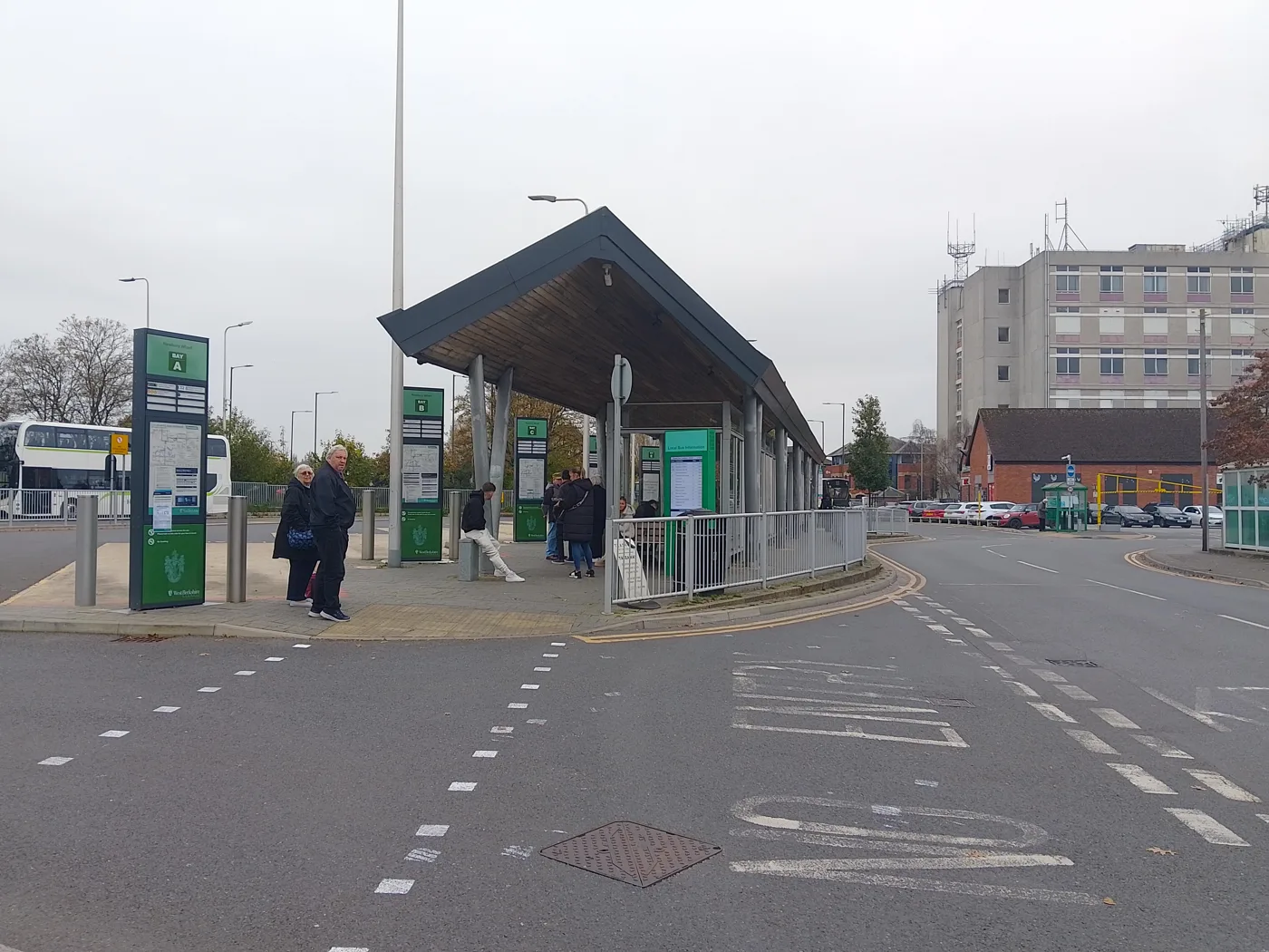 Newbury bus station at the Wharf, where routes 2 and 8 start. Both gain Sunday journeys from 6 September