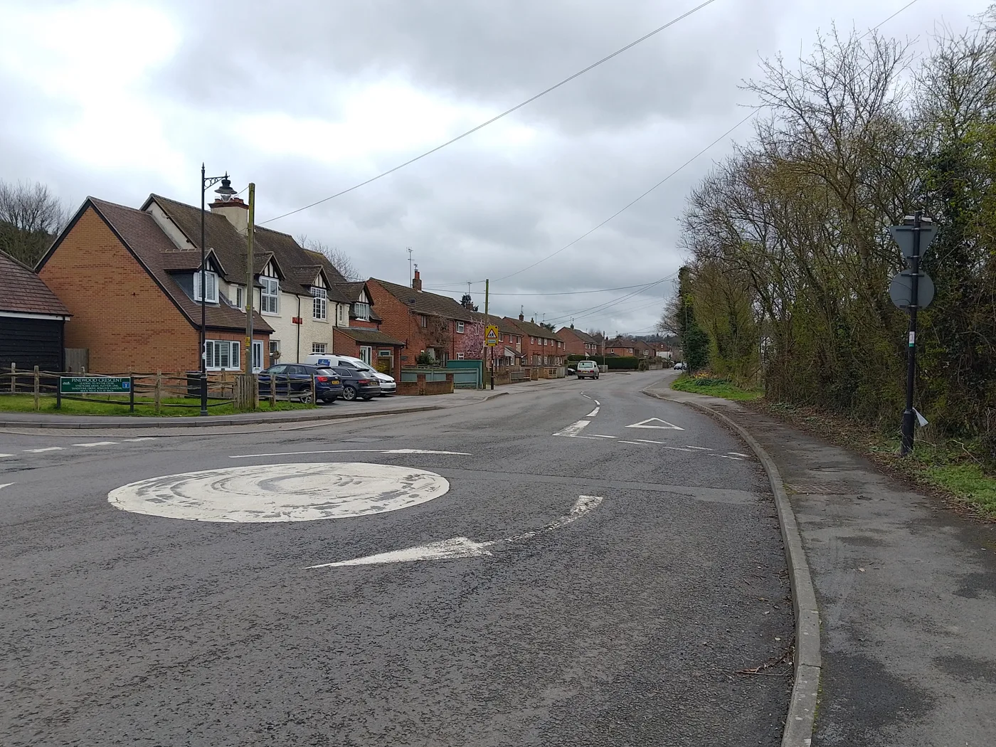 Hampstead Norreys Road in Hermitage, one of the roads listed in the abandoned 20mph proposal